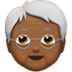 🧓🏾 older person: medium-dark skin tone display on Apple